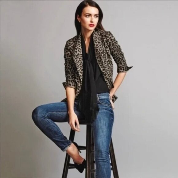Cabi 3373 Jungle Leopard Print Blazer Jacket size 4 - Picture 1 of 6